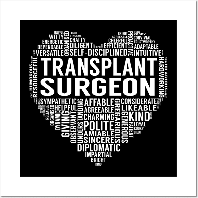 Transplant Surgeon Heart Wall Art by LotusTee